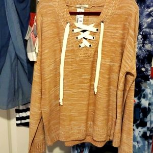 Tie up sweater (new)
